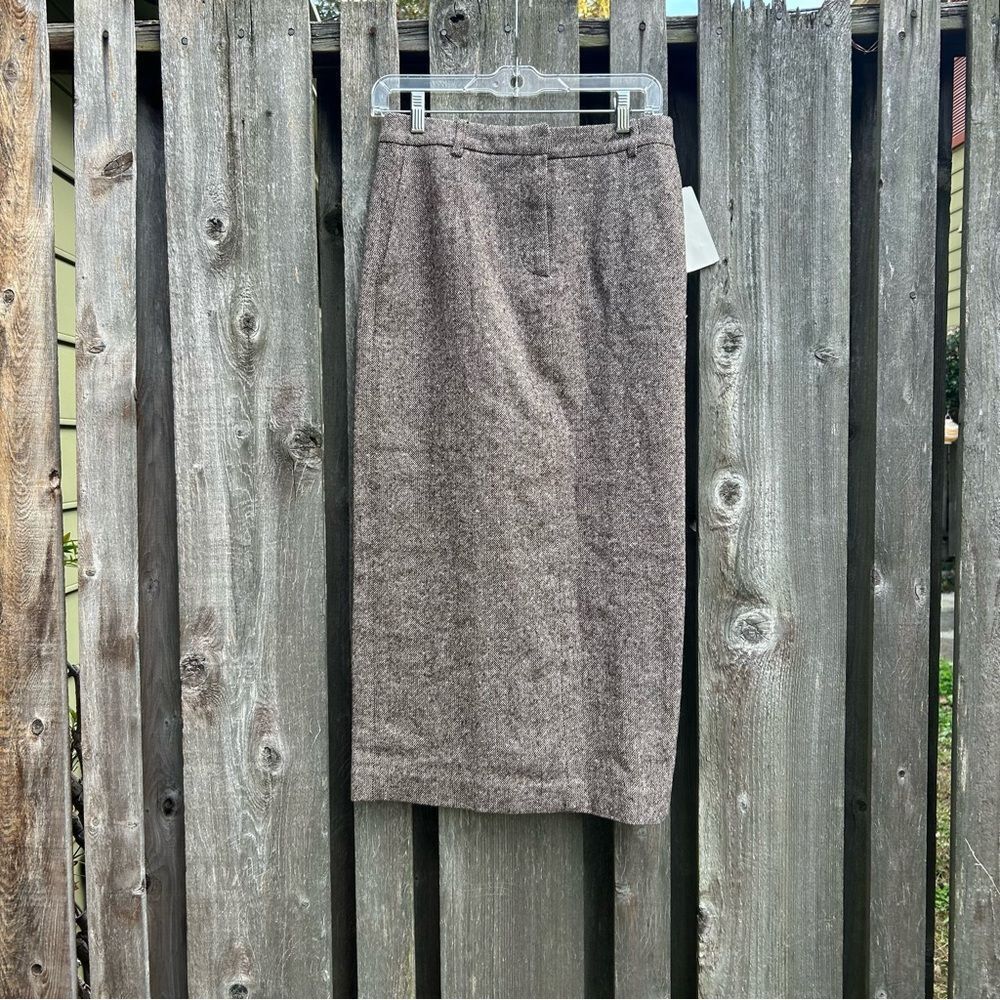 David Hollis Wool Pencil Skirt Vintage NWT 6P